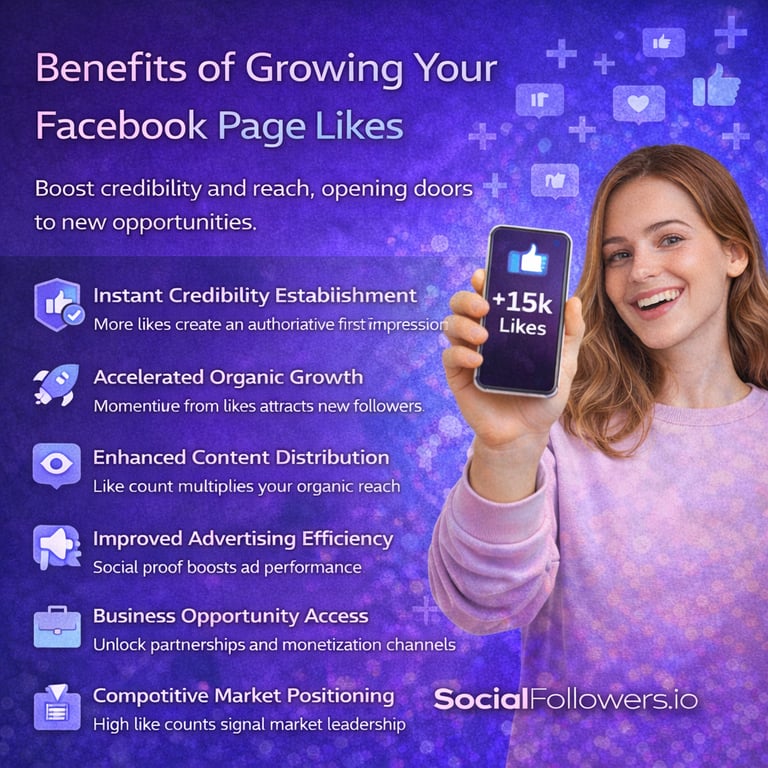 Benefits of Growing Your Facebook Page Likes